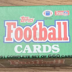 1991 complete set of 660 cards football