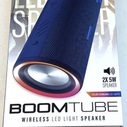 NEW BoomTube Wireless LED Light Speaker Hands Free Calls Color Changing Lights