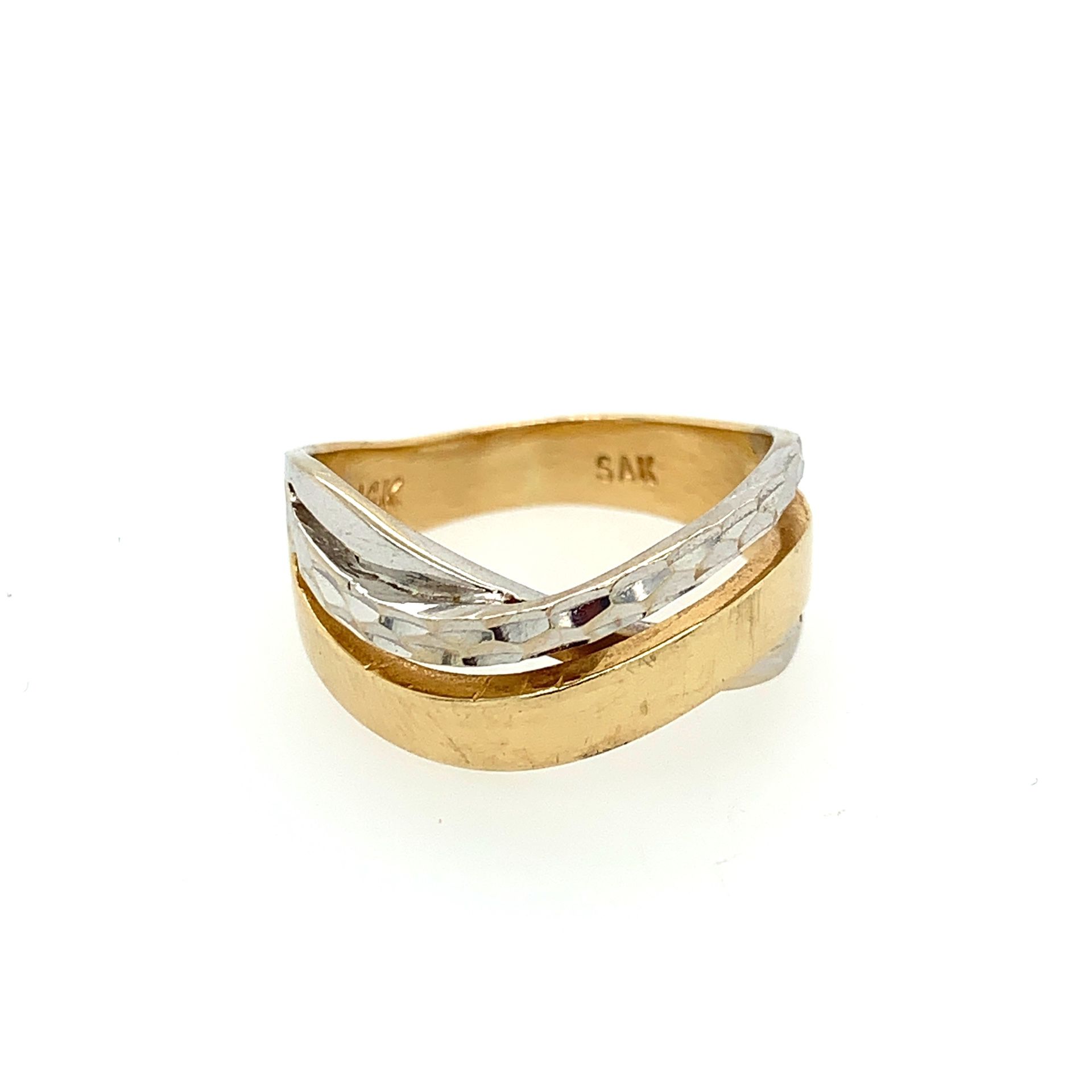 14k two tone ring