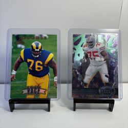 Lot of 2 Orlando Pace Rookie Football Cards