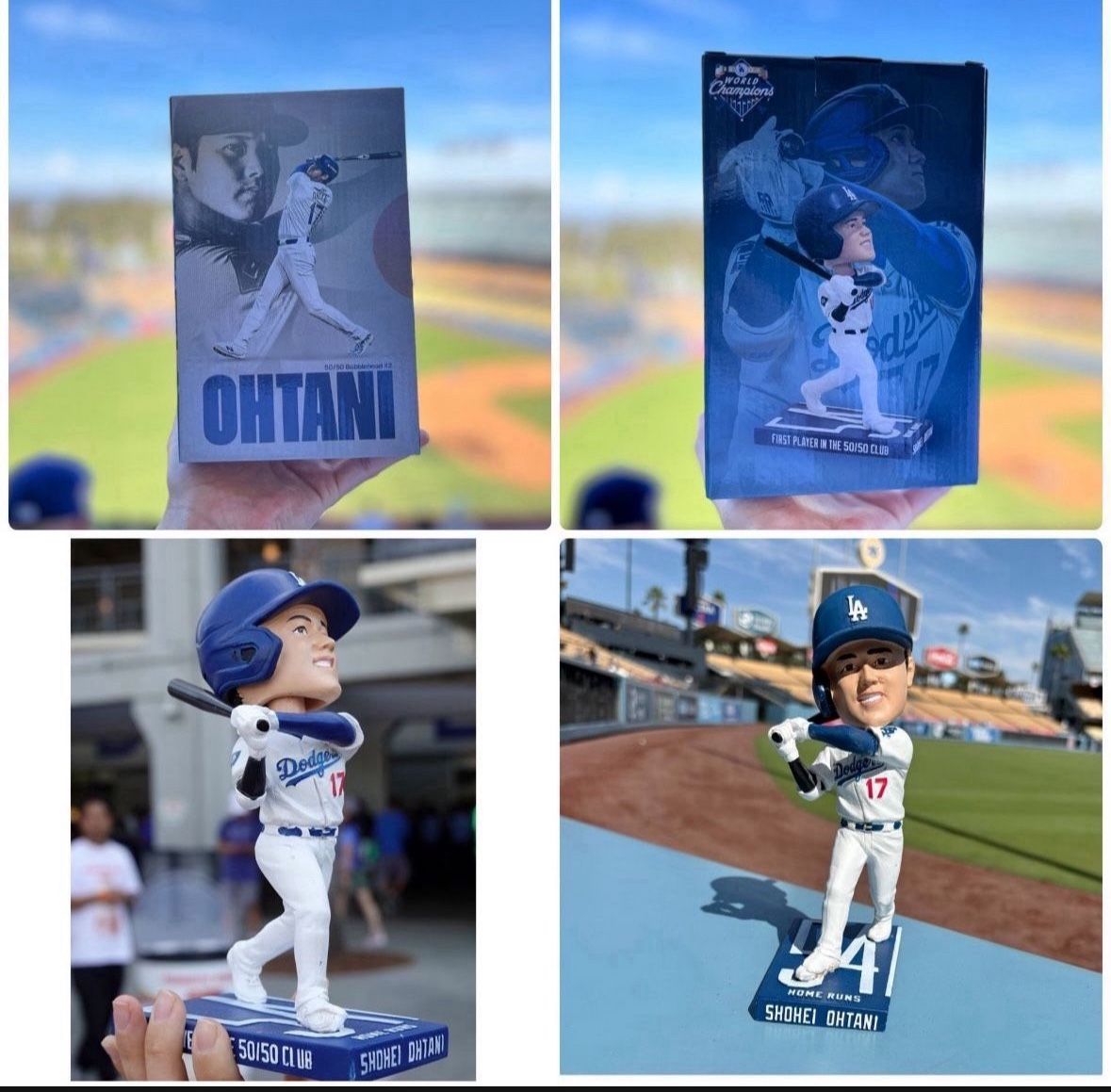 SHOHEI OHTANI BATTING 50/50 BOBBLEHEAD #2 LOS ANGELES DODGERS SGA 8/27/2025