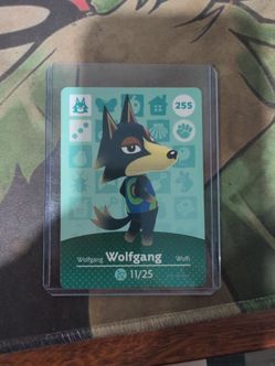 Animal Crossing Amiibo Card Wolfgang