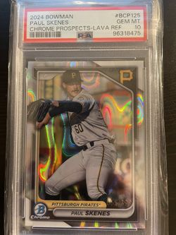 2024 Bowman Paul Skenes PSA 10 Lava Refractor