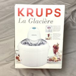 NEW Krups La glacière Ice cream Maker (Model #358) 1.5 Quart ITALY