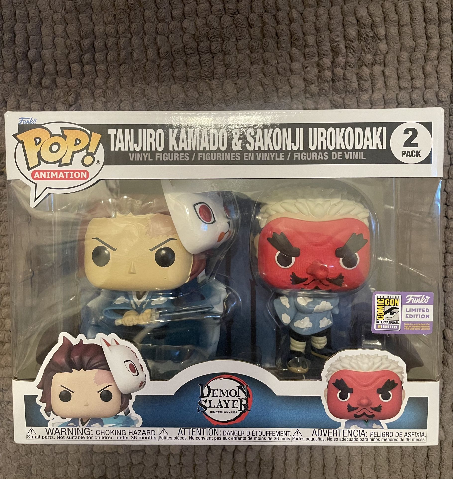 Tanjiro Kamado & Sakonji Urokodaki 2 Pack Funko Pop! - Demon Slayer 