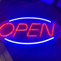 Neon sign open for business  $40 has USB power connection only but I can add a 120v usb adaptor $45 