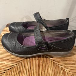 Dansko Black Mary Jane Shoes with Purple Interior Size 7.5