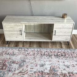 Gray entertainment table