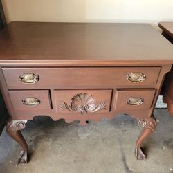 Antique Drawers Chest End Table
