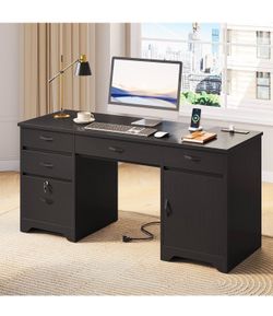 Black Office desk