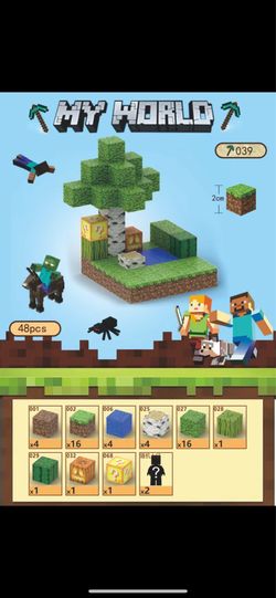 Magnetic Building Blocks Tree & Land Set 48PCS Compatible with Pixel World