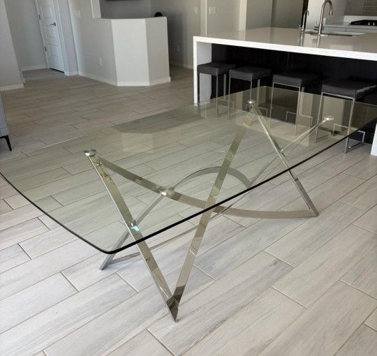 Modern Glass Dining Table