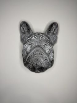 French Bulldog Wall-Head | 3D Printed Wall Decor