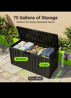 75 gallon storage box