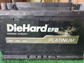 Brand New DieHard EFB Platinum Car Battery