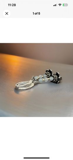 925 Silver Filled Stamped Lever back Earrings Natural Aquamarine And Gold Beads