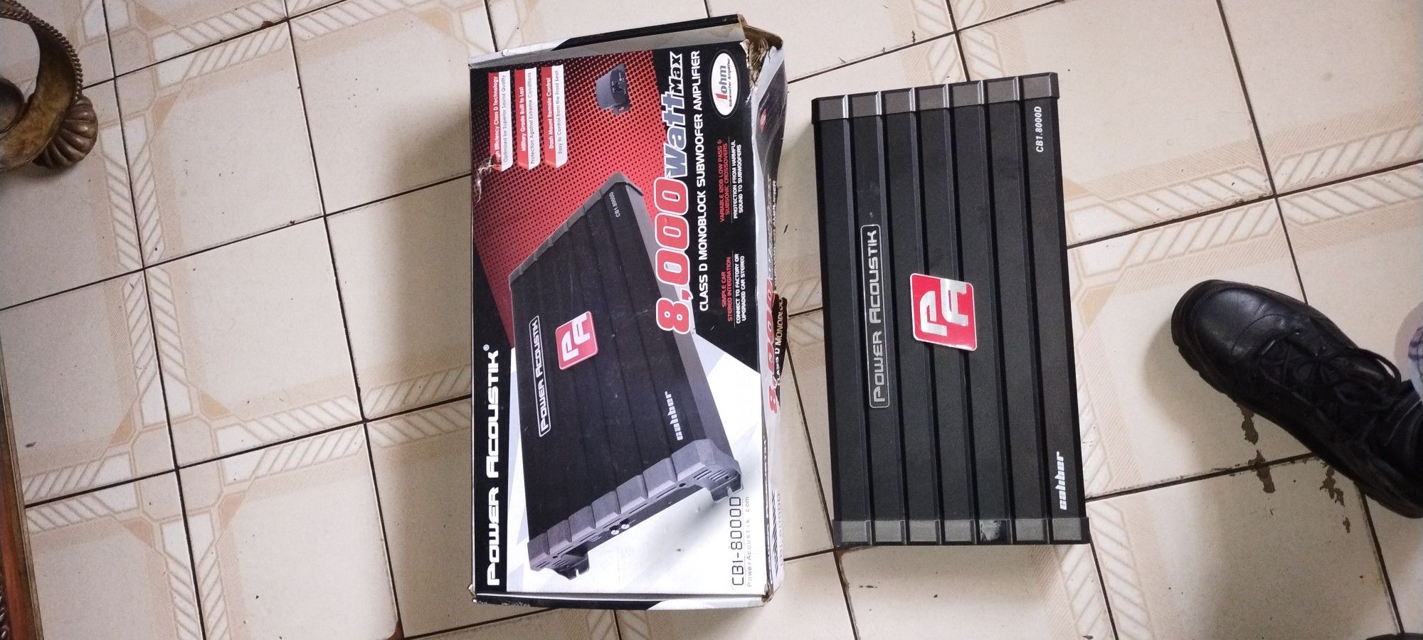 Power Acoustic 8000watt Subwoofer Amplifier