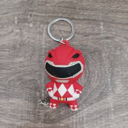 MMPR 2.5-inch Red Ranger PVC Keychain 