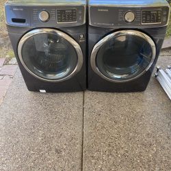 Samsung Washer and Electric Dryer With Steam Care