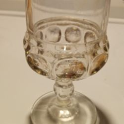 4 Thumbprint Kings Crown Goblets