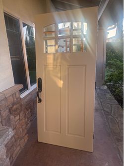 Wooden front door