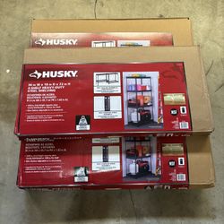 Husky 4-Shelf Metal Heavy-Duty Adjustable Garage Storage Shelving Unit  