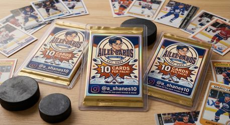 Custom Hockey Card Packs (10 Cards) - Great Starter Kits for Kids & Beginners!