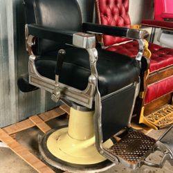 Silla Antigua De Barbería 