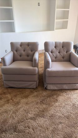 Pair of swivel chairs