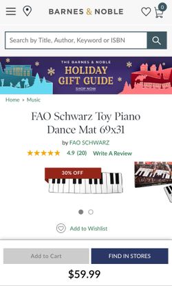 FAO Schwarz Piano Dance Mat For Kids