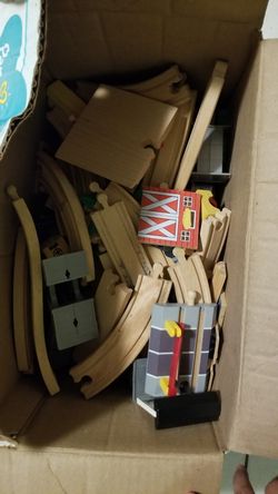 Box Full of Connective Blocks to Make Track. (Toy for kids) *NEGOTIABLE*