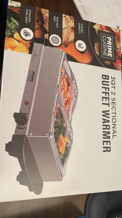 Brand New Buffet Food Warmer 2 Compartment 
