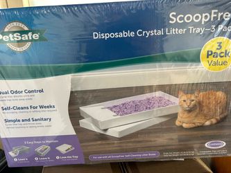 3 Pack Brand New Scoop Free Cat Trays