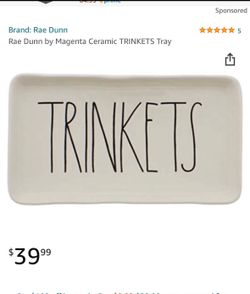 Rae Dunn Trinkets Ceramic Tray