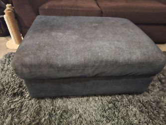 Blue/Gray Ottoman