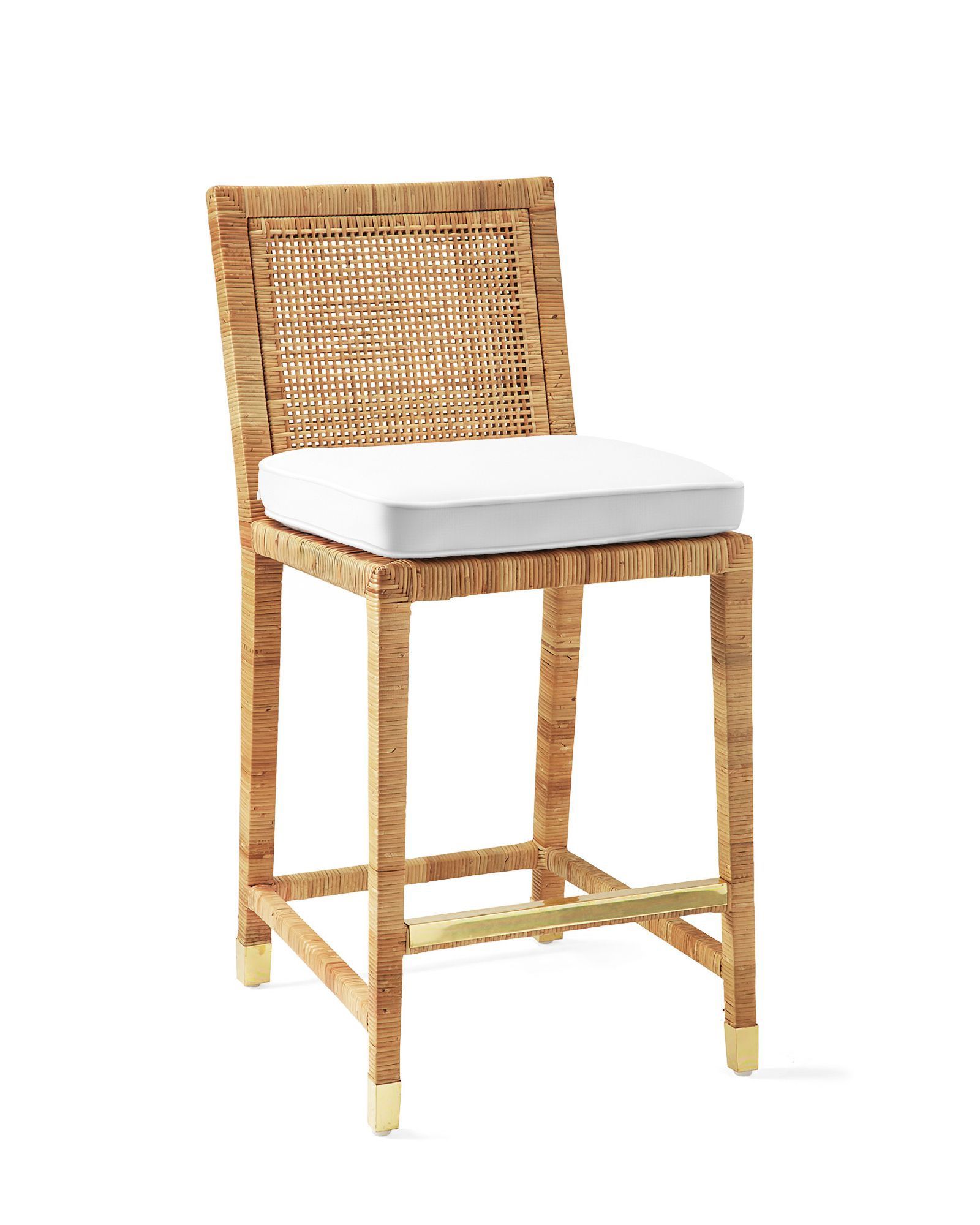 Three Balboa Rattan Counter Stools