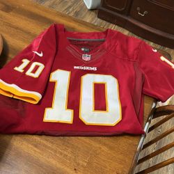 Redskins #10 Jersey- Large