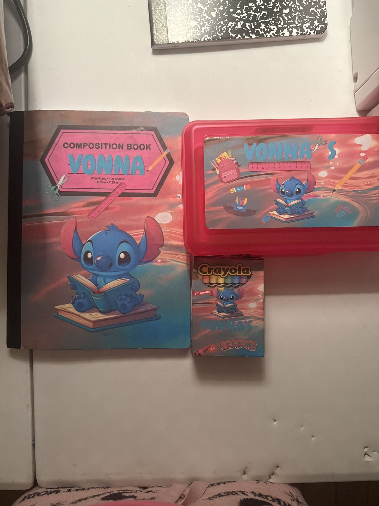 Customized school supplies