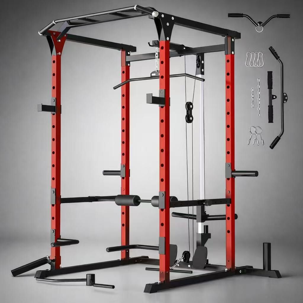 New In Box Home Gym Squatting Power Lifting Exercise Equipment Pull-up Weights Are Not Included