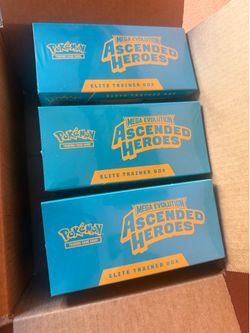 Pokémon Ascended Heroes Etb x3