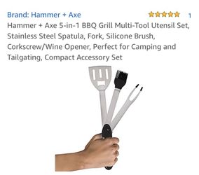 Hammer and axe 5 in 1 bbq tool NIB