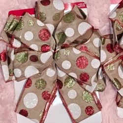 Tree Topper Bows With Tails
