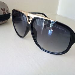 Gold Louis Vuitton Evidence Sunglasses 