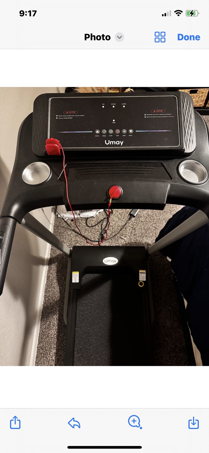 UMAY Foldable/Collapsible Treadmill- Barely Used