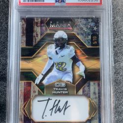 POP 1!! PSA 10 2024 Wildcard Automania Travis Hunter Auto 5/10