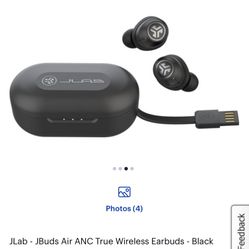 JLab - JBuds Air ANC True Wireless Earbuds - Black