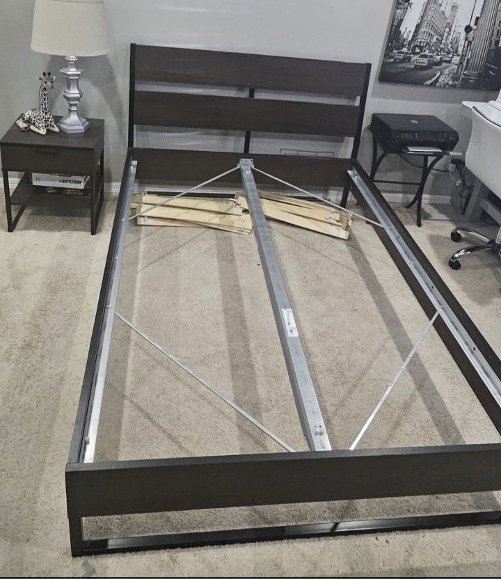 Bed With a Night Table