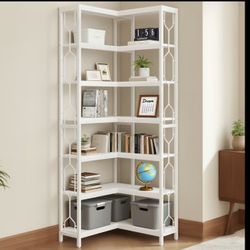 Wooden Corner Book Shelf 