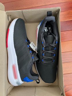 Adidas Racer TR23 Black White Red Blue Mens 10.5 Running Shoes IG7328 New In Box
