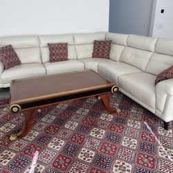 leather sectional 